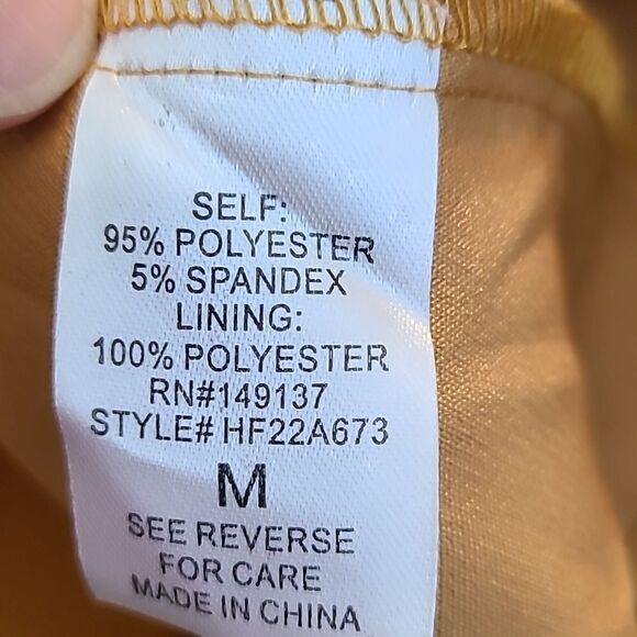 Hyfve-Camel Color Jacket Mini-Dress with Cut-out at Waist, Size Medium - Picture 11 of 13